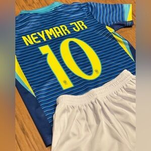 Neymar Jr Youth Kids Brazil Extra Large  Soccer Jersey - Boys Size 30 NWT